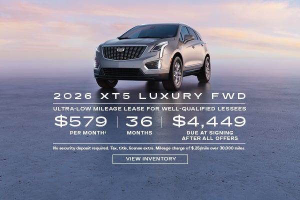 2026 XT5 LUXURY. Ultra low mileage lease for well-qualified lessees. $579 per month. 36 months.$ ...